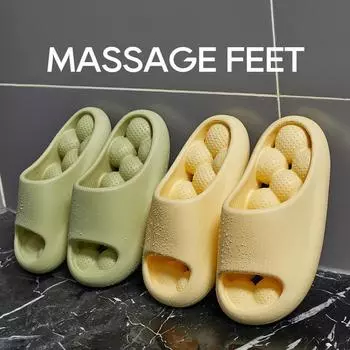 Женские тапочки с открытой подошвой, нескользящая платформа из ЭВА, женские домашние тапочки для ванной комнаты, пляжные сандалии большого размера, шлепанцы 40-41 чёрный