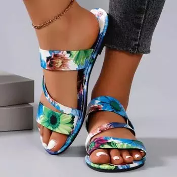 Женские тапочки с рисунком «елочка» Модные тапочки с фиксатором стопы, нескользящие Пляжные и морские модные летние тапочки Instagram 36