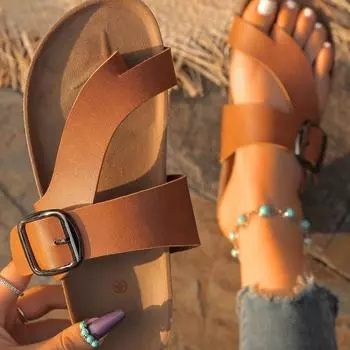 Женские тапочки, шлепанцы для улицы, 2024, новые летние сандалии, тапочки, пара, пляжные шлепанцы, женская обувь для женщин, Zapatos De Mujer 36 чёрный