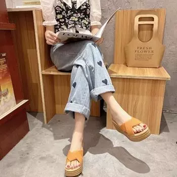 Женские тапочки, шлепанцы, сандалии, новая стильная обувь для женщин, высококачественные элегантные шлепанцы и модная натуральная кожа в продаже 39 34