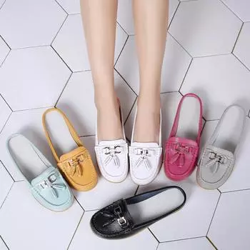 Женские тапочки-слайдеры Мягкие мюли Лоферы Слипоны Повседневные Элегантные Летние Сабо Кожаные Желтые Розовые Черные Мокасины Туфли Плюс Размер 35 чёрный