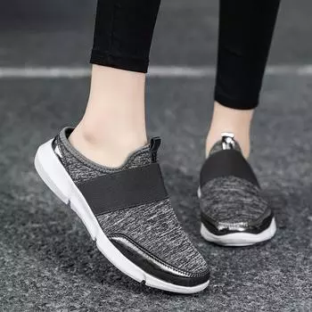 Женские тапочки-слайды, мягкие мюли, лоферы, водонепроницаемые, повседневные женские сабо, большие размеры для женщин, слипоны EU:36 чёрный