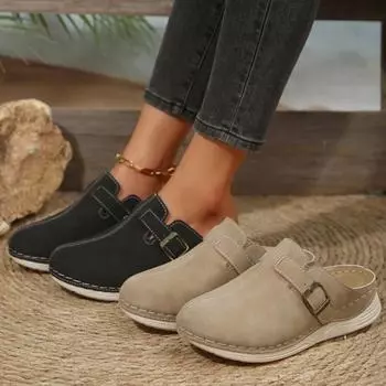 Женские тапочки Slip on Baotou сандалии на танкетке для отдыха на пляже дизайнерская обувь противоскользящие модные домашние тапочки новые женские тапочки 36