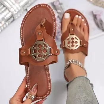 Женские тапочки Тапочки с елочкой Летние сандалии с зажимом для носка Повседневные сандалии Пляжные тапочки 36 белый