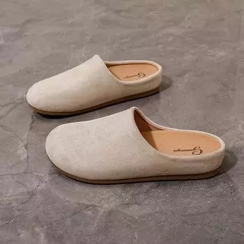 Женские тапочки унисекс пробковая стелька садовая обувь женские закрытые тапочки-слайды 35 бежевый