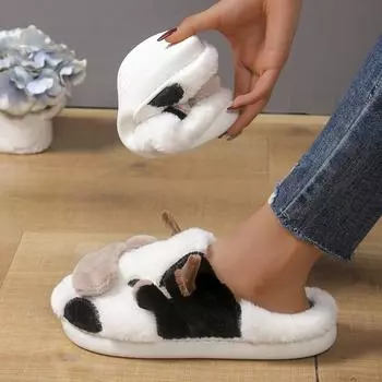 Женские тапочки весна и осень зима модные тапочки повседневные удобные туфли для женщин дизайнерские тапочки женские 36-37 чёрный