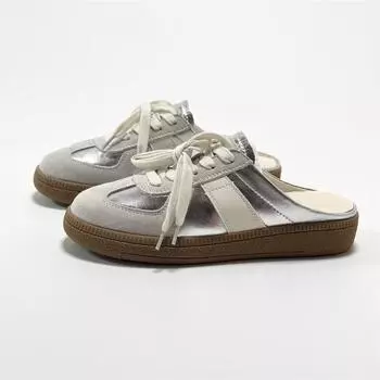 Женские тапочки весна лето мода женские полутапочки Баотоу одежда молодежные девушки новый стиль маффин шнуровка повседневные парусиновые шлепанцы 35 бежевый