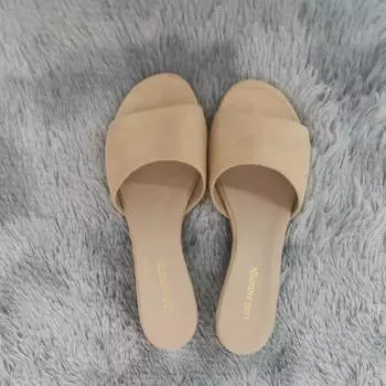 Женские темпераментные тапочки 3 см бархатные мюли босоножки на танкетке тапочки с открытым носком высокие каблуки повседневные вечерние женские туфли обувь 35 чёрный