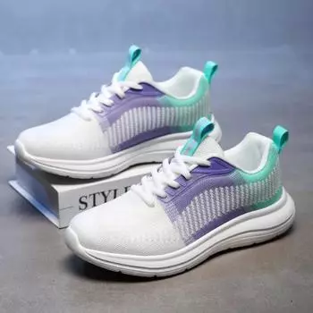 Женские теннисные кроссовки 2024 года из некожи, повседневные зимние кроссовки, трендовая обувь, женские бренды, роскошные новые туфли с круглым носком, подошва для тенниса Wit Baby 35 чёрный