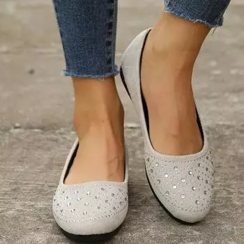 Женские теннисные лоферы, женские сетчатые туфли на плоской подошве, женские летние модные новые повседневные прогулочные брендовые удобные туфли на плоской подошве со стразами, Zapatillas 35 хаки