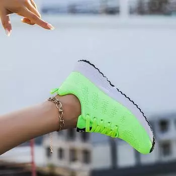 Женские теннисные туфли, повседневные, сетчатые, однотонные, дышащие, удобные, для бега на открытом воздухе, женская обувь для спорта 36