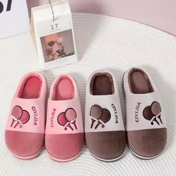 Женские теплые хлопковые тапочки для дома, утолщенные, нескользящие, удобные, мужские, парные, осенние и зимние, плюшевые тапочки, производители оптом 260 светло-фиолетовый