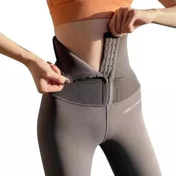 Женские теплые леггинсы для йоги с флисовой подкладкой, трехбортные, с высокой посадкой, зимние термолегкие леггинсы для бега, утягивающие бедра, спортивные штаны для тренировок S