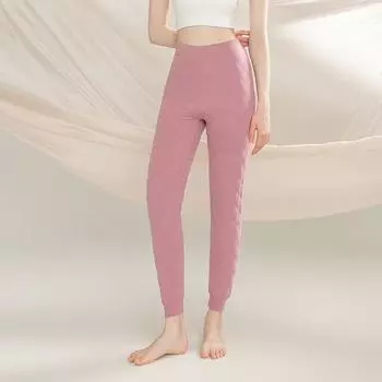 Женские теплые шерстяные брюки с высокой талией и наколенниками - плюс бархат, утолщенные, унисекс, зимняя одежда 3XL