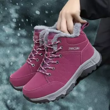 Женские теплые зимние сапоги Plus Velvet для зимы — нескользящие, с мягкой подошвой, короткие сапоги для пожилых людей 41