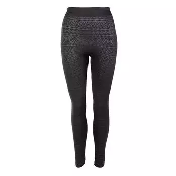 Женские термолеггинсы в графическом стиле BILL TORNADE L чёрный