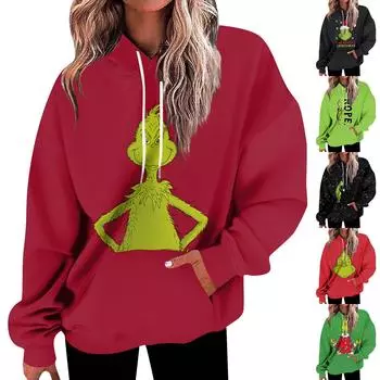 Женские толстовки большого размера, флисовые толстовки, рубашки с длинными рукавами, пуловер, осенняя одежда с карманом L армия зеленый