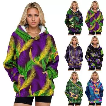 Женские толстовки большого размера, флисовые толстовки, рубашки с длинными рукавами, пуловер, осенняя одежда с карманом XXL синий