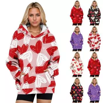 Женские толстовки большого размера, флисовые толстовки, рубашки с длинными рукавами, пуловер, осенняя одежда с карманом M чёрный