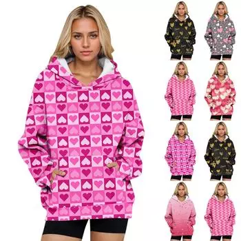 Женские толстовки большого размера, флисовые толстовки, рубашки с длинными рукавами, пуловер, осенняя одежда с карманом M чёрный