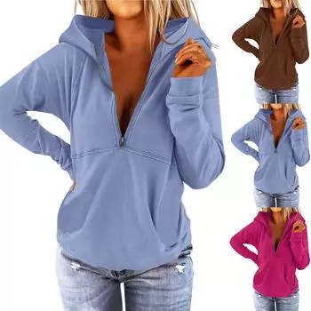 Женские толстовки большого размера, флисовые толстовки, свитера с длинными рукавами, пуловер, осенняя одежда M