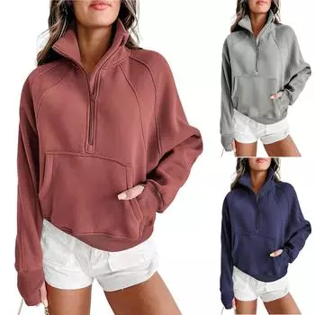 Женские толстовки большого размера, флисовые толстовки, свитера с длинными рукавами, пуловер, осенняя одежда L чёрный