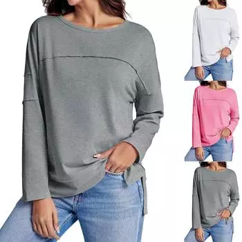 Женские толстовки большого размера, флисовые толстовки, свитера с длинными рукавами, пуловер, осенняя одежда XS белый