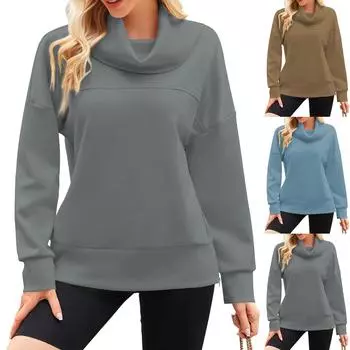 Женские толстовки большого размера, флисовые толстовки, свитера с длинными рукавами, пуловер, осенняя одежда S розовый