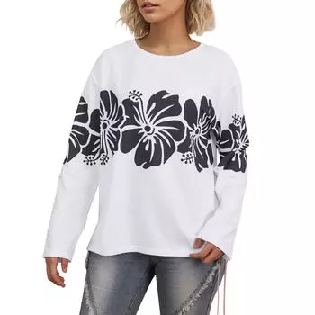 Женские толстовки большого размера, флисовые толстовки, свитера с длинными рукавами, пуловер, осенняя одежда S белый