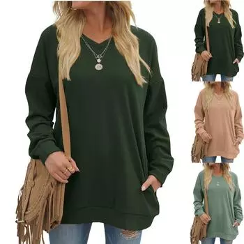 Женские толстовки большого размера, флисовые толстовки, свитера с длинными рукавами, пуловер, осенняя одежда XS