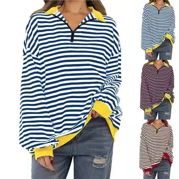 Женские толстовки большого размера, флисовые толстовки, свитера с длинными рукавами, пуловер, осенняя одежда S синий