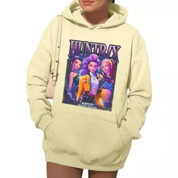 Женские толстовки, осенняя мода, свитшоты с принтом, повседневная толстовка с длинным рукавом, свободная толстовка, осенняя толстовка L бежевый