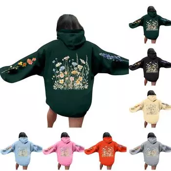 Женские толстовки оверсайз, пуловеры, толстовки, флисовые свитера с длинными рукавами и карманами, зимне-осенние наряды XXL бежевый