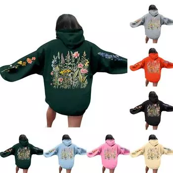 Женские толстовки оверсайз, пуловеры, толстовки, флисовые свитера с длинными рукавами и карманами, зимне-осенние наряды XXXL