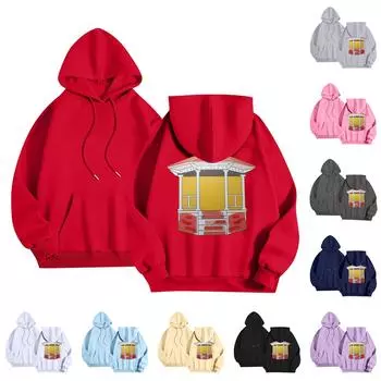 Женские толстовки с длинным рукавом, толстовки, одежда для подростков, повседневные свитера, модные повседневные универсальные повседневные толстовки, топы L чёрный