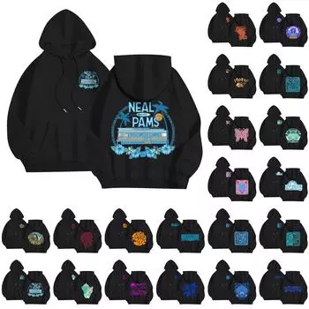 Женские толстовки с длинным рукавом, толстовки, одежда для подростков, повседневные свитера, модные повседневные универсальные повседневные толстовки, топы L чёрный