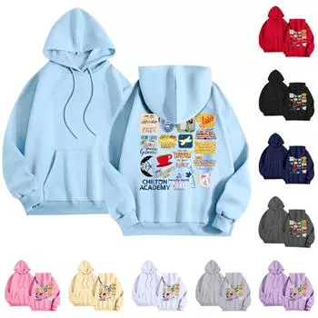 Женские толстовки с длинным рукавом, толстовки, одежда для подростков, повседневные свитера, модные повседневные универсальные повседневные толстовки, топы L чёрный