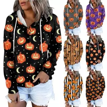 Женские толстовки с капюшоном на пуговицах и шнуровке, пуловеры, повседневные топы с длинными рукавами, рубашки L