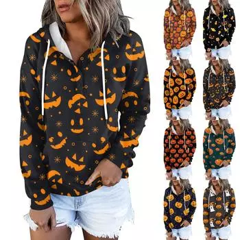 Женские толстовки с капюшоном на пуговицах и шнуровке, пуловеры, повседневные топы с длинными рукавами, рубашки L шафрановый