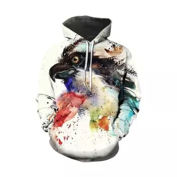 Женские толстовки с капюшоном Повседневная мода Градиентный принт Топы с длинным рукавом Пуловеры Толстовки с капюшоном на молнии Пальто S