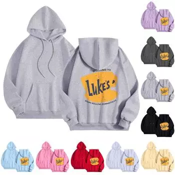 Женские толстовки с капюшоном, свободные толстовки с длинным рукавом, повседневные пуловеры, толстовки с капюшоном, топы XL чёрный