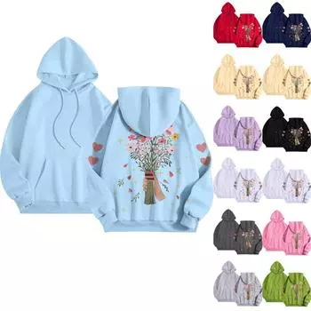 Женские толстовки с капюшоном, свободные толстовки с длинным рукавом, повседневные пуловеры, толстовки с капюшоном, топы L бежевый