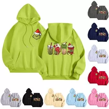 Женские толстовки с капюшоном, свободные толстовки с длинным рукавом, повседневные пуловеры, толстовки с капюшоном, топы L синий