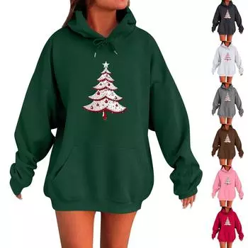 Женские толстовки с капюшоном Толстовки Одежда для девочек-подростков Повседневный свитер Пуловер Модные повседневные повседневные толстовки XXXL кофейный