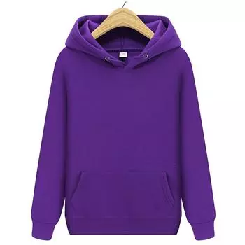 Женские толстовки с капюшоном Уличная одежда Хип-хоп Мужские толстовки и свитшоты Однотонные Красный Черный Серый Розовый Зеленый Белый Фиолетовый S