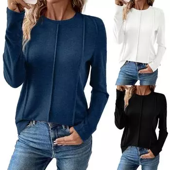 Женские толстовки с круглым вырезом, свитера, повседневная удобная модная одежда, одежда S белый