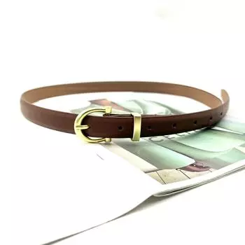 Женские тонкие модные регулируемые универсальные повседневные поясные ремни из синтетической кожи с пряжкой