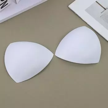 Женские тонкие вкладыши пуш-ап для бюстгальтера - Спортивные, для купальника и формирующие губки One Size белый