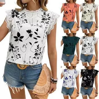 Женские топы без рукавов с V-образным вырезом, плиссированные рабочие блузки, нарядные повседневные летние топы L бежевый