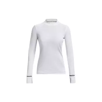 Женские топы для фитнеса с длинными рукавами Under Armour Qualifier ColdGear, белые 1379343-100 XL